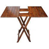 ONIJA Sheesham Wood Folding Coffee Table Accent Tables for Home || Wooden Cocktail Teapoy Table Furniture for Patio Outdoor and Garden Table